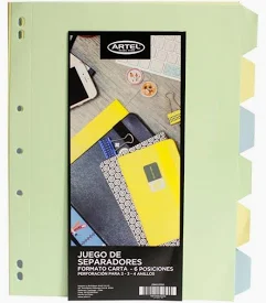 Separadores colores Artel